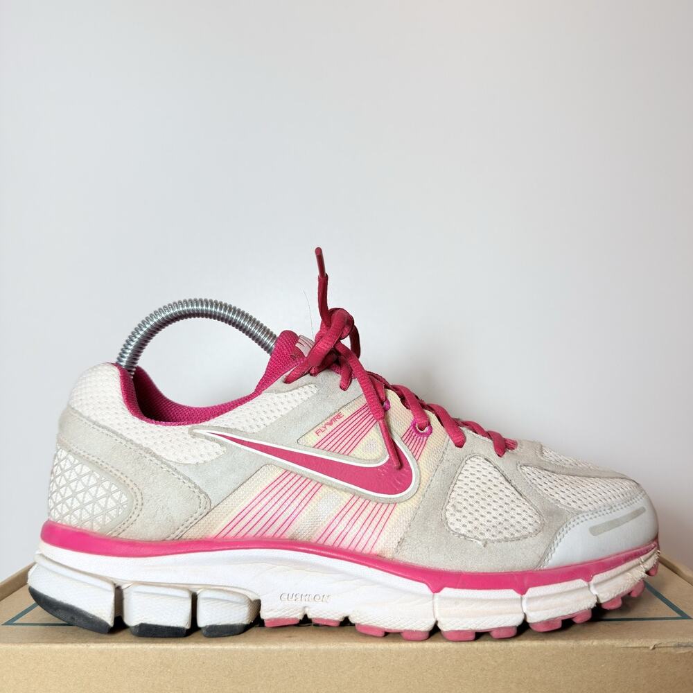 Nike Air Pegasus+ 28 Womens Size 8 Hot Pink White Running Shoes Trainers Sneaker